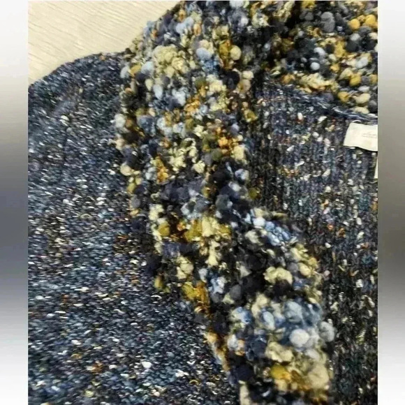 Cj Banks Speckled Knit Cardigan Soft Sweater Blue Button Women's Size L HOLIDAY - Picture 12 of 16